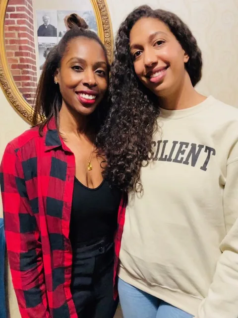 Post comedy show pic w Elizabethnight before podcast recording