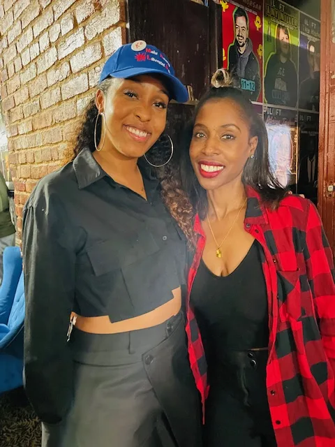 Post live comedy show pic w Jasmine before podcast recording
