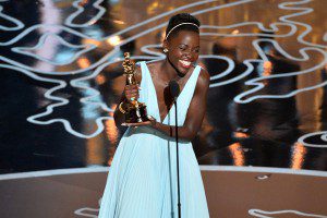 Lupita nyong ' o accepts the award for best actress.